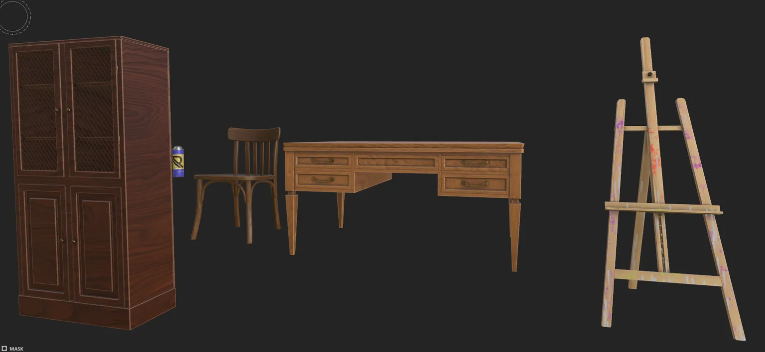 Texturas de la escena.
