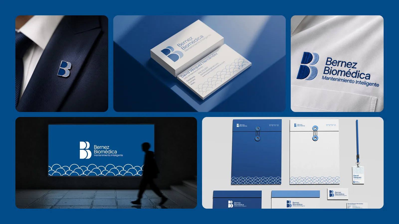 Aplicaciones: pin, papelería y kit de marca.